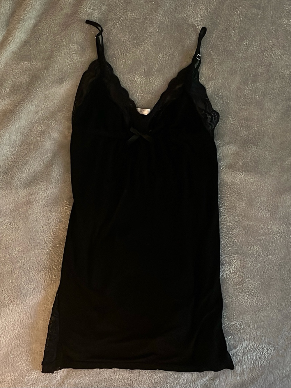 Avidlove Black Lace Mesh Chemise Nightgown Babydoll Lingerie Dress Size S